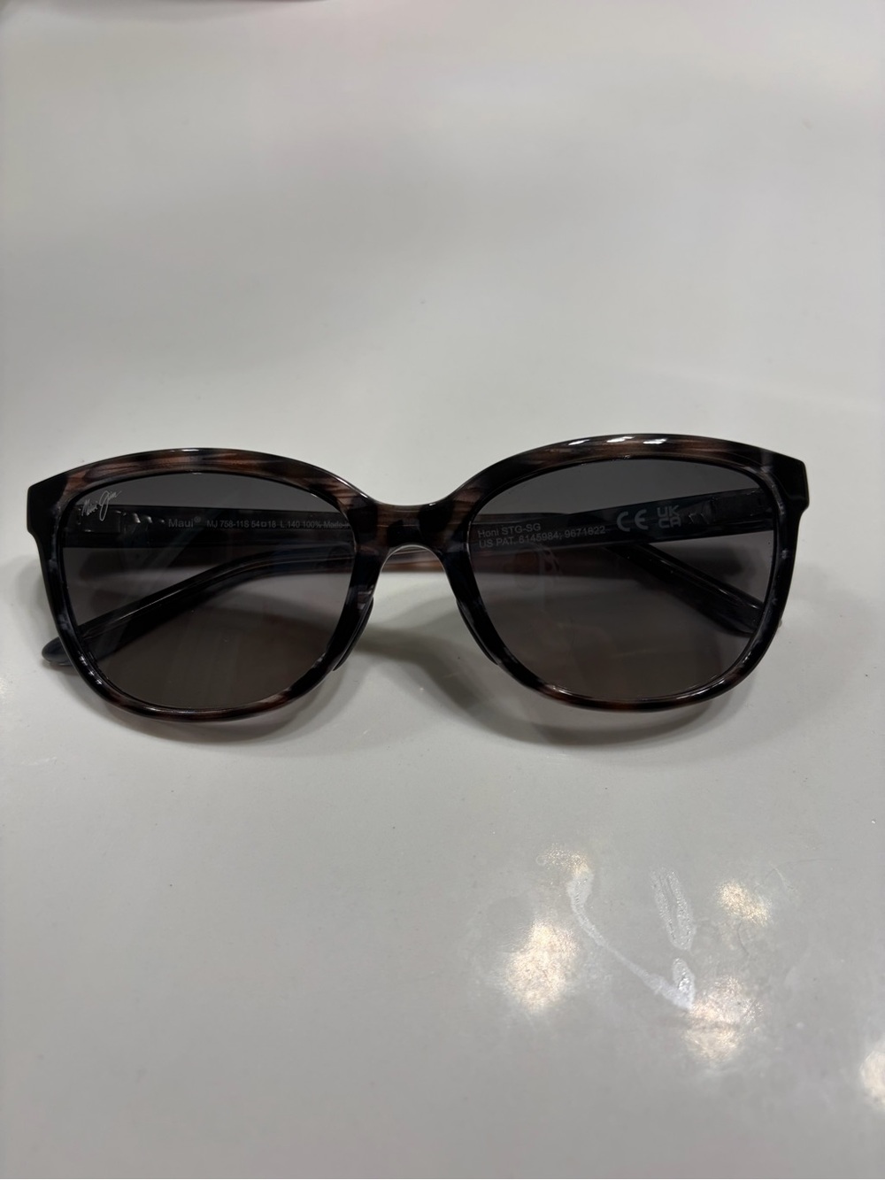 Maui Jim Tortoiseshell Frame Sunglasses with Dark Brown Lenses